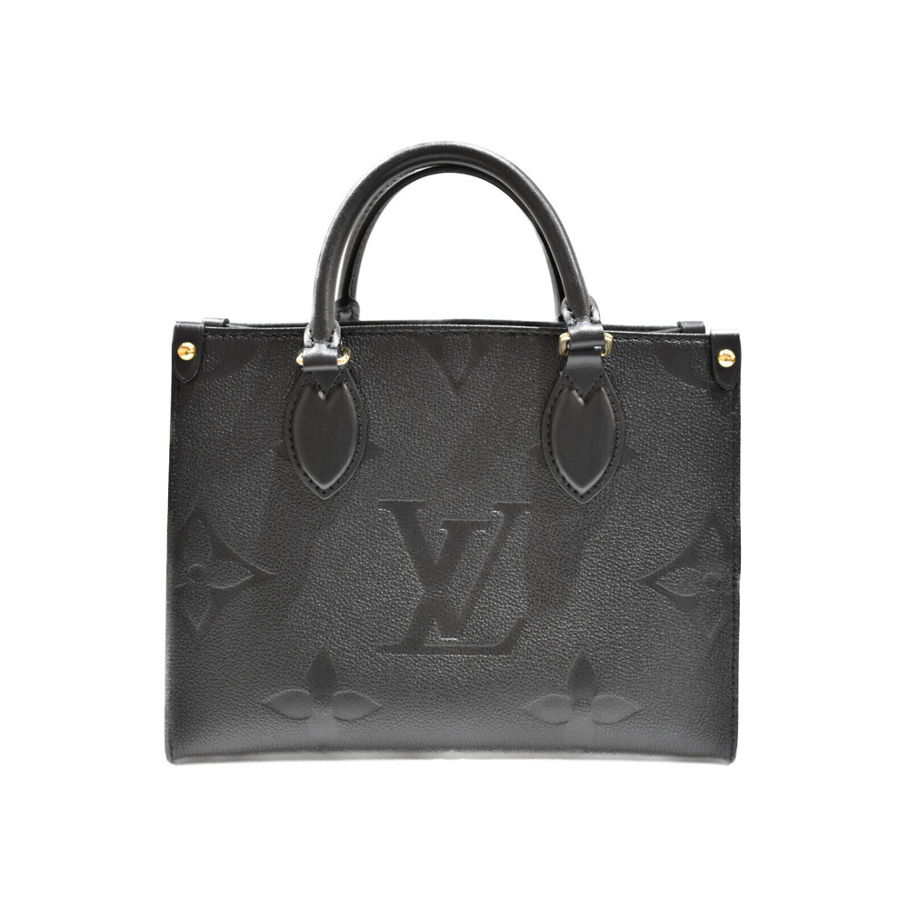 Louis Vuitton On the Go Empreinte Black Leather Handbag Shoulder Bag